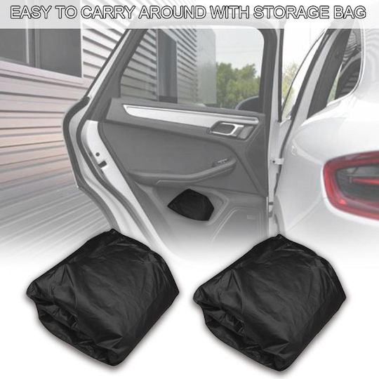 Roza Waterproof Car Cover XL 540x175x120cm Reflective Strips & UV Protection Outdoor Car Cover Fastening with Rubber Black