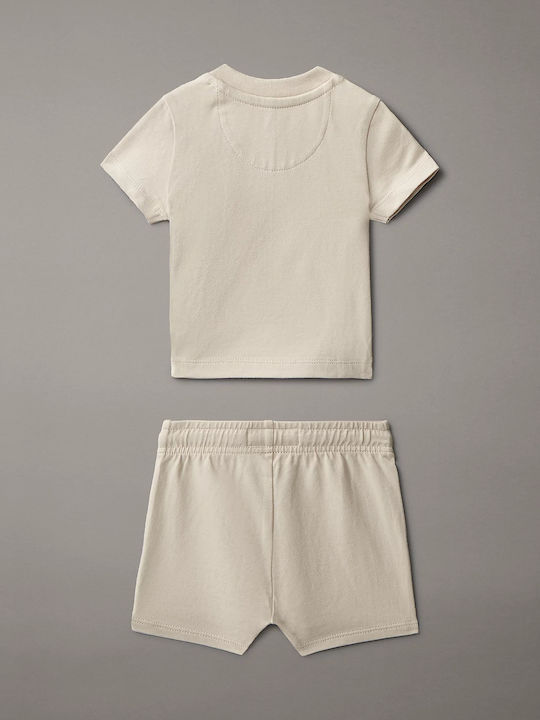 Calvin Klein Παιδικό Σετ με Σορτς Oatmeal 2τμχ