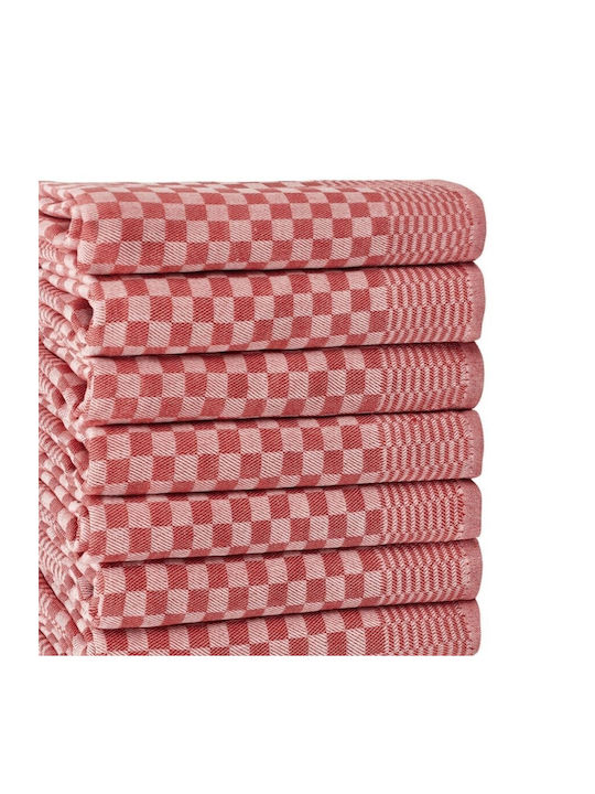 Lenjerii Deosebite Lola Prosop De Bucătărie Din 100% Bumbac În Culoare Roșie 40x60cm 10 Bucăți