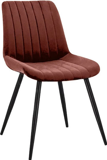 Dining Chair Velvet Rotten Apple 56x43x88cm