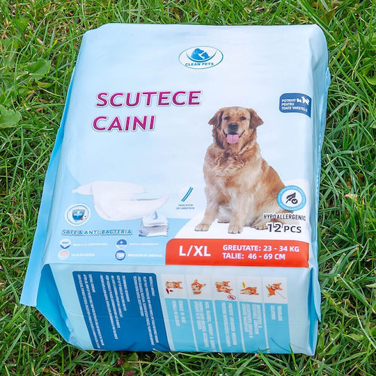 Clean Pets Ersatzwindel Binden Für Hund 12 Stück