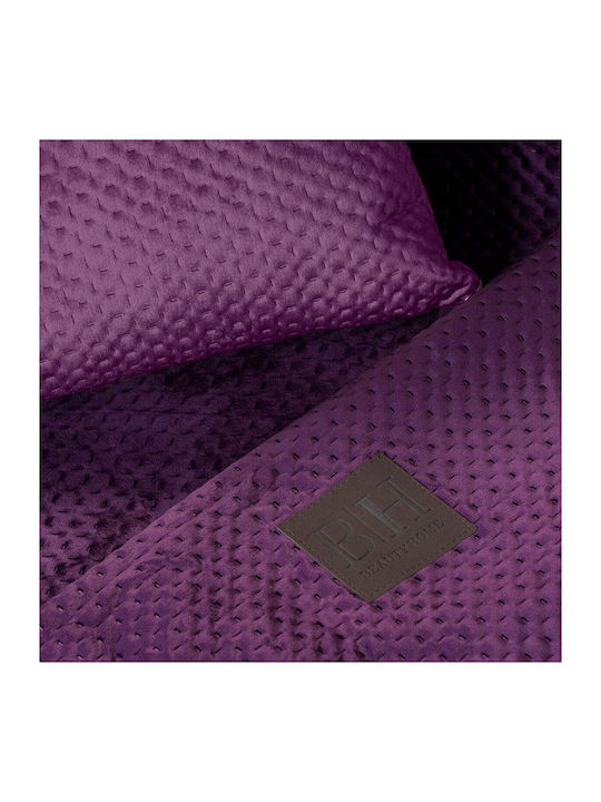 Beauty Home Art 8411 Three-Seater Sofa Throw 180x300cm Purple