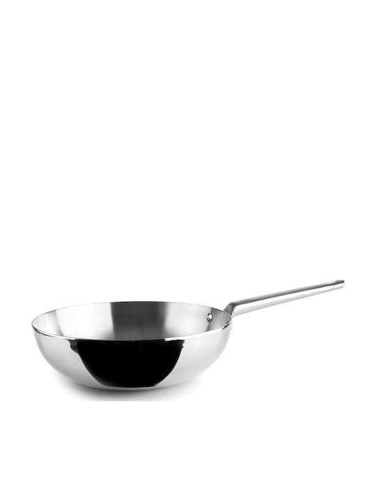Ibili Wok Din Oțel Inoxidabil Cu Acoperire Antiaderentă 28cm