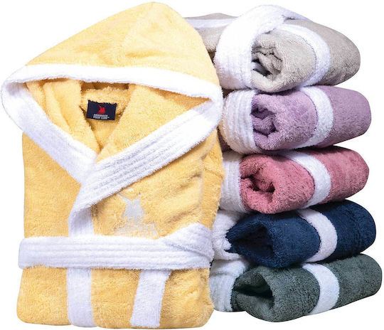 Greenwich Polo Club Kids Bathrobe Essential 8619 Pink Hooded