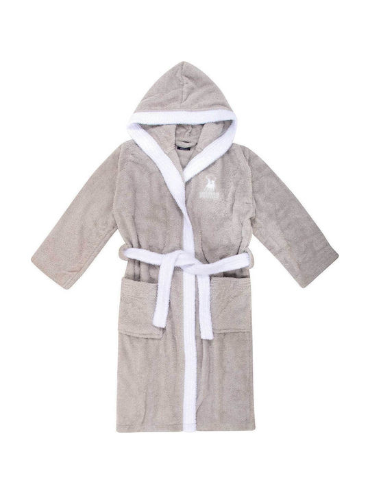 Greenwich Polo Club Kids Bathrobe Essential Gray Hooded