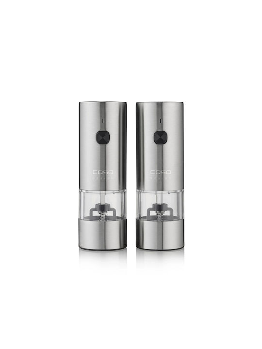 Caso Set Electric Spice Mills Ceramic in Gray Color 2 Pieces