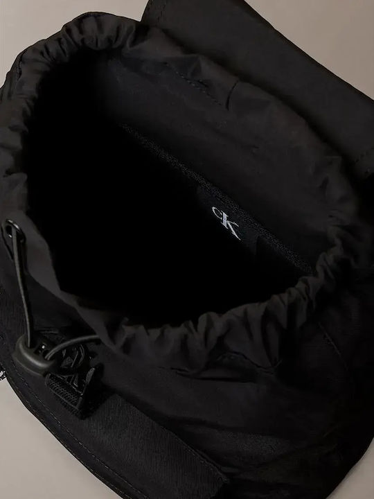 Calvin Klein Solid Flap Monologo Μαύρο