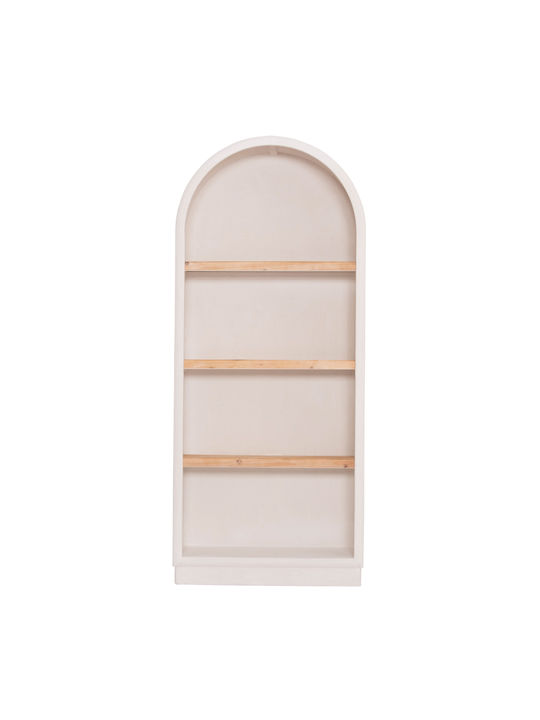 Bookcase Off-White Natural 80x38x188cm