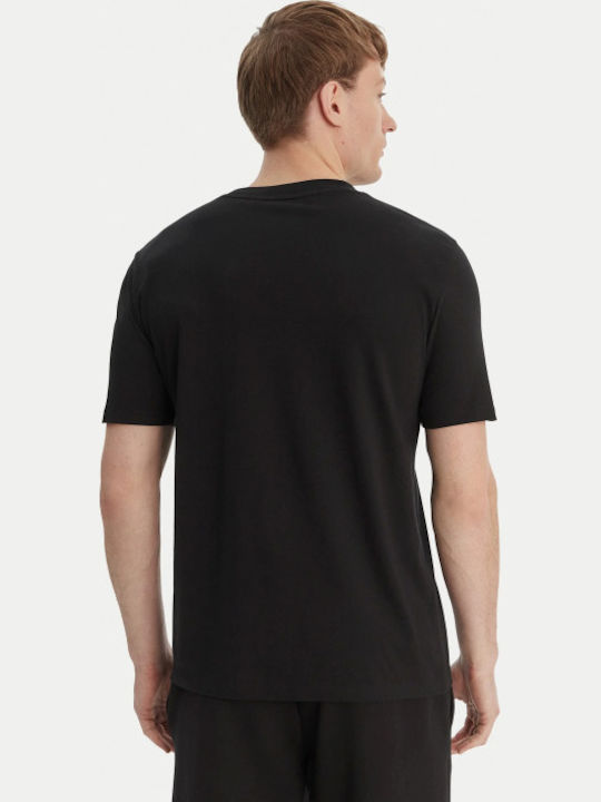 Herrenblusen Kurzarm T-Shirt Schwarz
