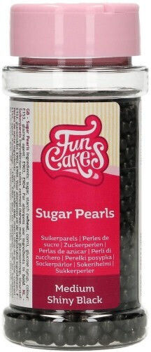 Fun Cakes Διακοσμητικές Πέρλες 4mm Μαύρες 80gr
