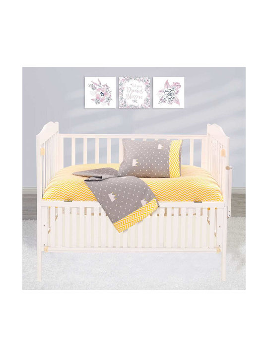 Beauty Home Baby Bettlaken Elektrische Gitarren mit Angepasst in Gelb 70x140cm