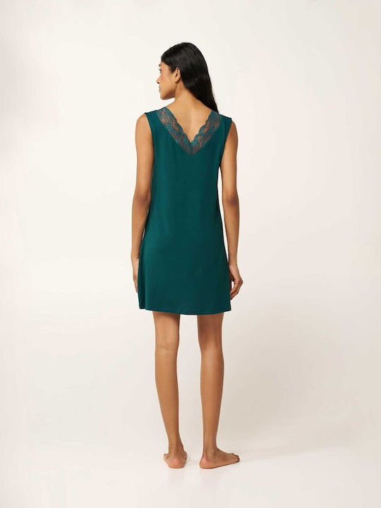 Vamp Summer Women's Nightgown Teal