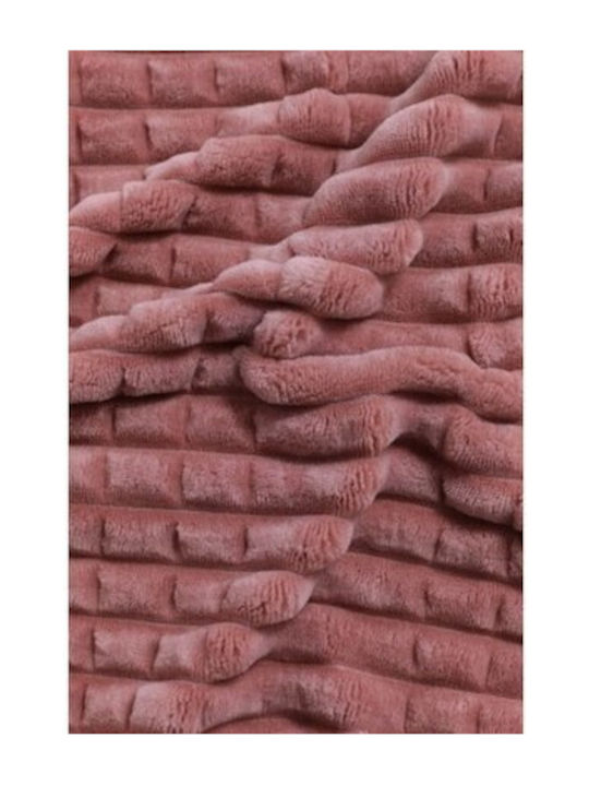 VS Home Samtige Übergröße Decke 220x240cm Rosa