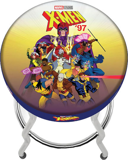 Табуретка Дневна стая Метално Sgabello Regolabile X-men Многоцветен