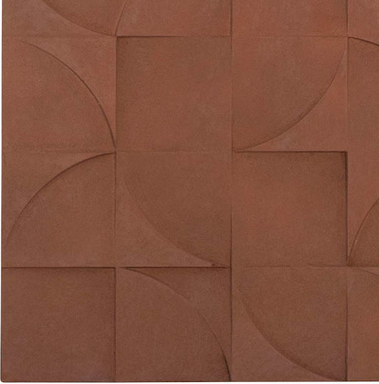Square Painting Fb94524 MDF Brown Color 80x5 Thickness X80cm