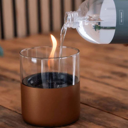 Tenderflame Desktop Bioethanol Fireplace Indoor Outdoor Black 10x11.5cm