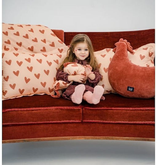 La Millou Sleepy Pig Baby Sleep Pillow Cotto Heartbeat Pink 27x43cm