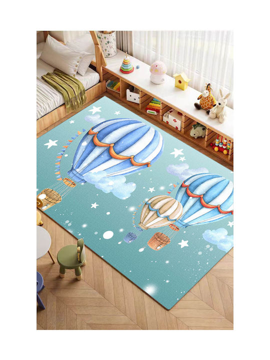 Viopros Σετ Παιδικών Χαλιών Βαμβακερό Πολύχρωμο 133x195cm