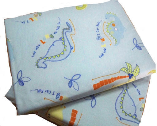 VS Home Sheet Set Single with Elastic Band Cotton Light Blue 120x200cm