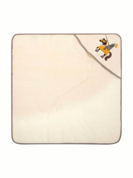 Greenwich Polo Club Baby Kapuzen-Badetuch Baby Essential Beige 80x80cm