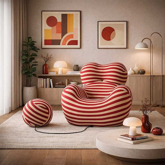 Komprimierter Sessel Rotes-Beige 120x102x92cm Komprimierter Sessel Rotes-Beige 120x102x92cm