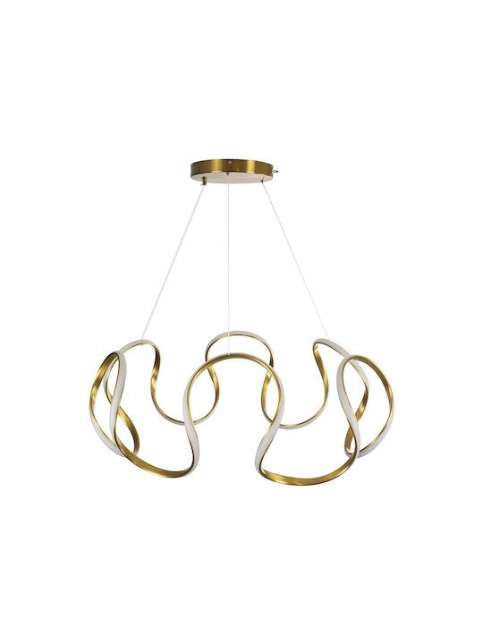 kelvo Tarantula Ceiling Light Gold LED With Adjustable Warm To Cool White Light 78x78x31.5cm