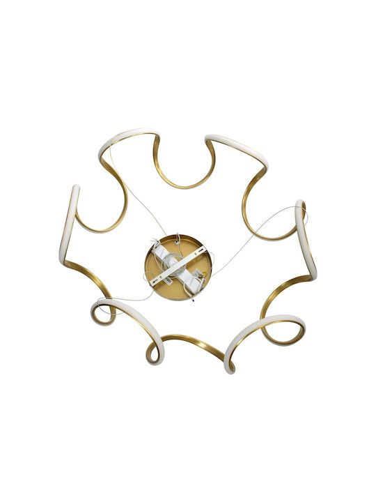 kelvo Tarantula Ceiling Light Gold LED With Adjustable Warm To Cool White Light 78x78x31.5cm