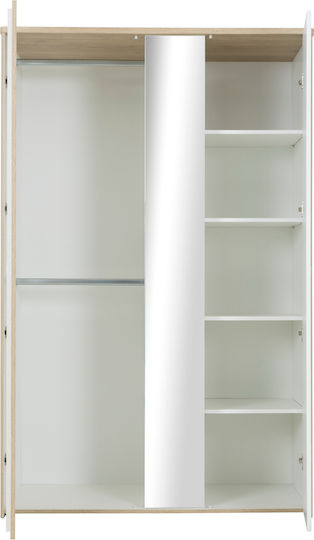 Two Door Wardrobe Beige 130x60x202cm