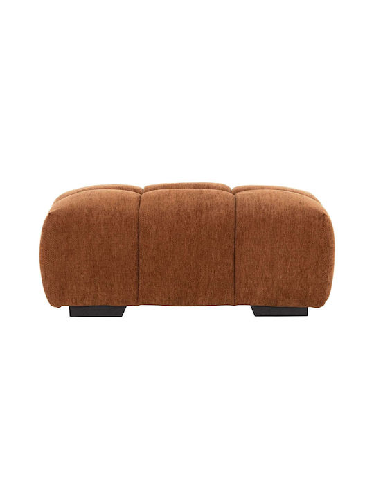 Bankhocker Bezogen Mit Stoff Keramik Rot 100x65x37cm