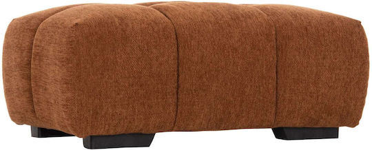 Bankhocker Bezogen Mit Stoff Keramik Rot 100x65x37cm