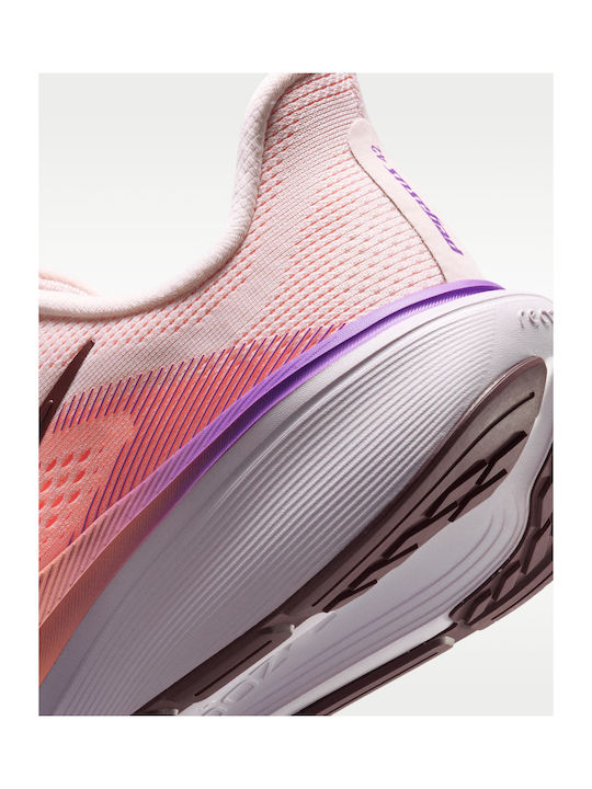 Pegasus 42 Women's Sport Shoes Running Chalk Orange Pulse Bright Violet Tattoo