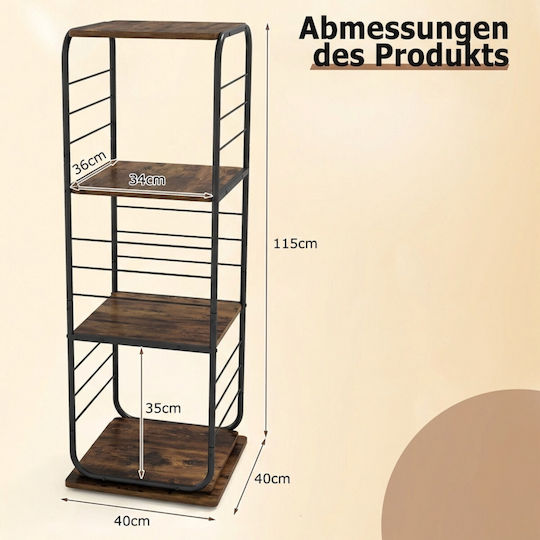 Bookcase Brown 40x40x115cm
