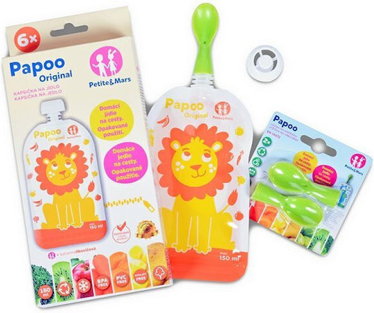 Petite & Mars Accesorii Pentru Masă Portocalii 6 Bucăți