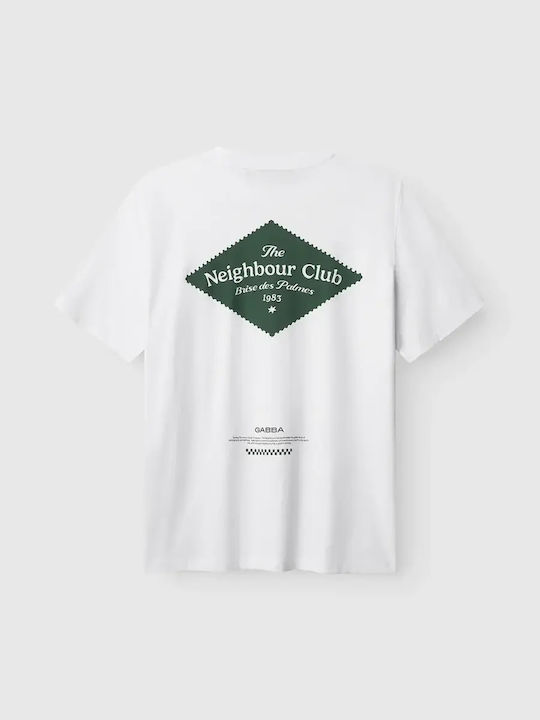 Nigel Tricou Boxy Alb