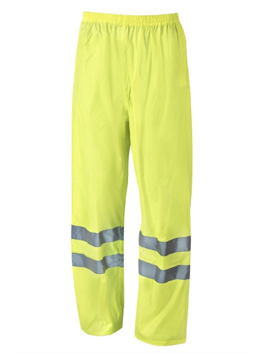 Active Gear Αδιάβροχο και Αντιανεμικό Ανδρικό Κουστούμι Εργασίας με Αντανακλαστικές Ταινίες Κίτρινο