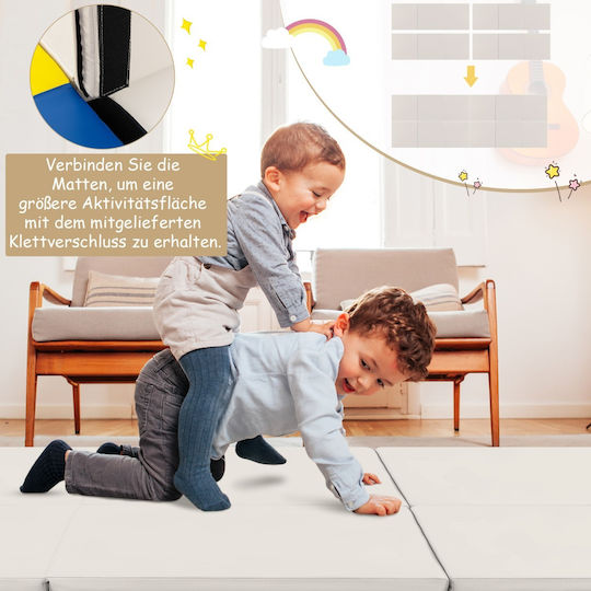 Costway Αναδιπλούμενο Στρώμα Γυμναστικής Pilates Γκρι (180x60x5cm)