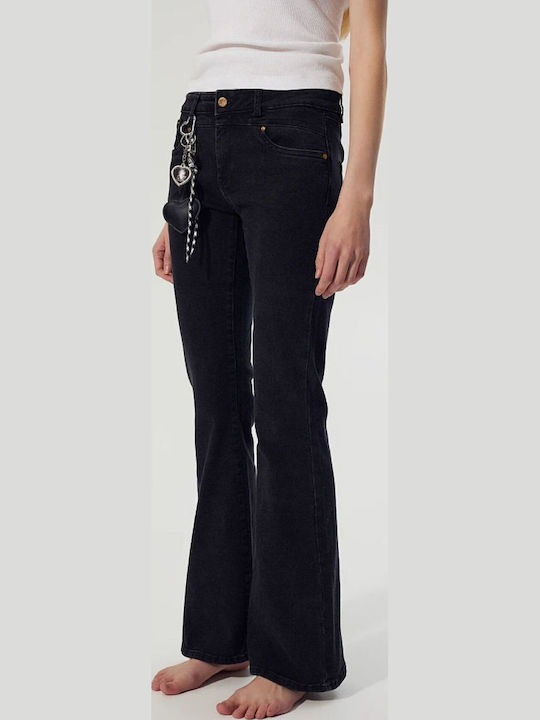 Low Rise Women's Jean Pants Black
