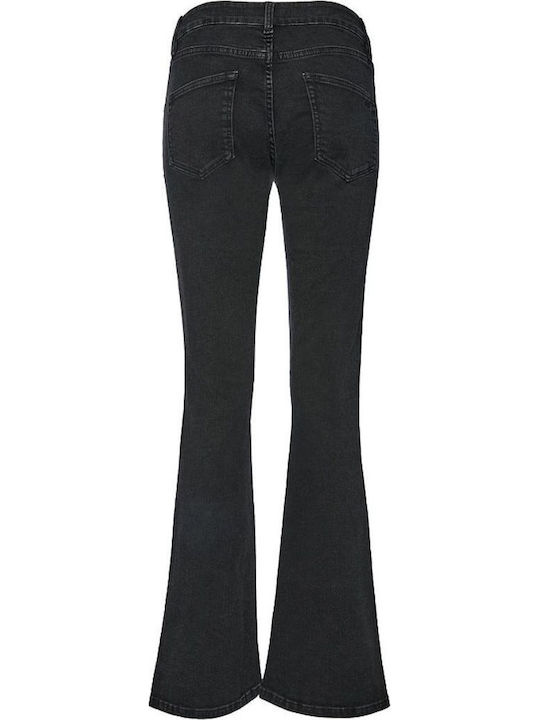 Low Rise Women's Jean Pants Black