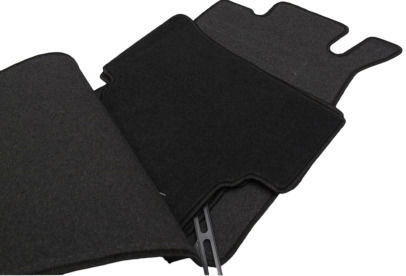 Petex Set of Front and Rear Mats 4pcs for Mercedes-Benz C Class 1992-2000 Black