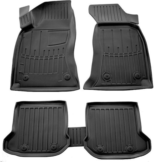Race Action Car Mats Audi A4 B5 1994-2001 4-Door/5-Door Rubber Raised Sides Protective Fasteners Passenger Cars 5 Pieces 5030095/st