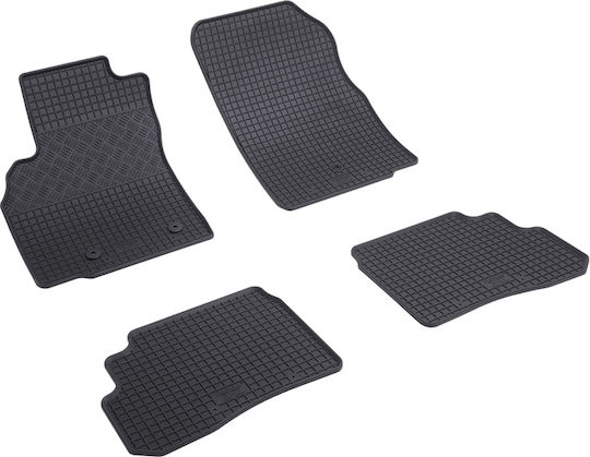 Rigum Set of Front and Rear Mats 4pcs for Opel Karl 2015+ Black