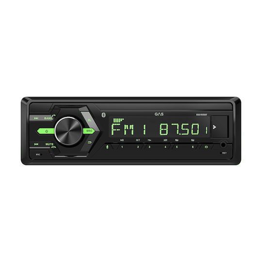 Gas Audio Power Ραδιόφωνο Αυτοκινήτου 1 DIN (Bluetooth/USB)