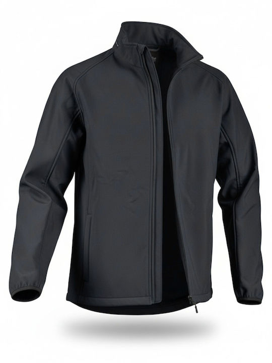 Active Gear Work Jackets Reflective Heated Softshell for Winter with Fleece Lining Black Active Gear Work Jackets Reflective Heated Softshell for Winter with Fleece Lining Black