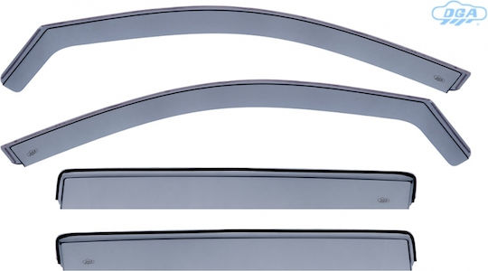 Dga Deflectoare Vant Față și Spate Geamuri Tip Fumuriu Mg Zs Ev 2017-2024 5 Uși Material Plexiglas 4 Bucăți Dga21025fr Anem.setdga21025fr Anem.setdga21025fr