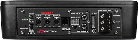 Renegade Car Audio RS800A Autoamplificat Subwoofer Auto 8" 100W RMS cu Carcasă