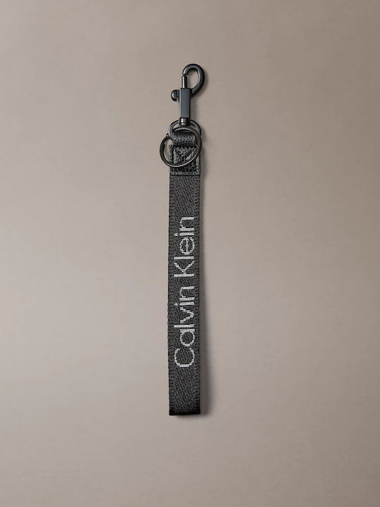 Calvin Klein Keychain Logo Webbing Key Fobb Lv04d1248g Black White Webbing Calvin Klein Keychain Logo Webbing Key Fobb Lv04d1248g Black White Webbing