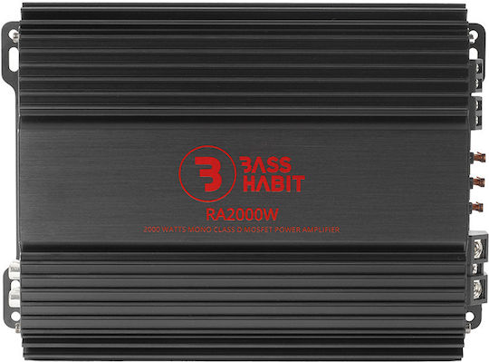 Bass Habit Ενισχυτής Αυτοκινήτου 1 Καναλιού (Κλάση D)