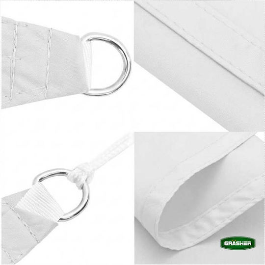 Grasher Square White Shade Sail 3x3m