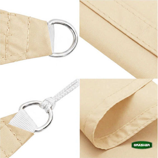 Grasher Square Ecru Shade Sail 3x3m Grasher Square Ecru Shade Sail 3x3m