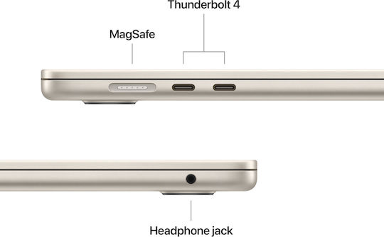 Apple MacBook Air 15.3" IPS Retina Display (M5-10-Core/16GB/1TB SSD/10-Core GPU) Starlight (GR Keyboard)